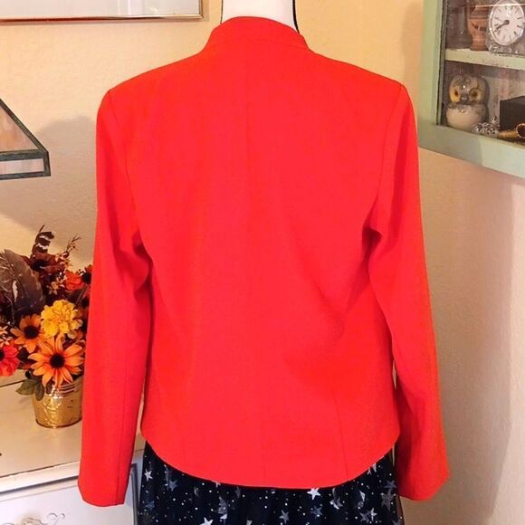 Forever 21 Neon Orange Blazer Y2K - Picture 5 of 8